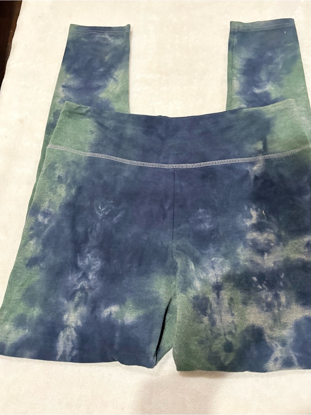 wild fable Navy and Green Tie-Dye High-Rise leggings